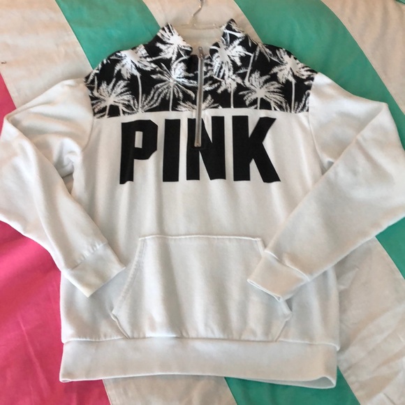 VS Pink Quarter Zip Sweatshirt - Picture 2 of 3